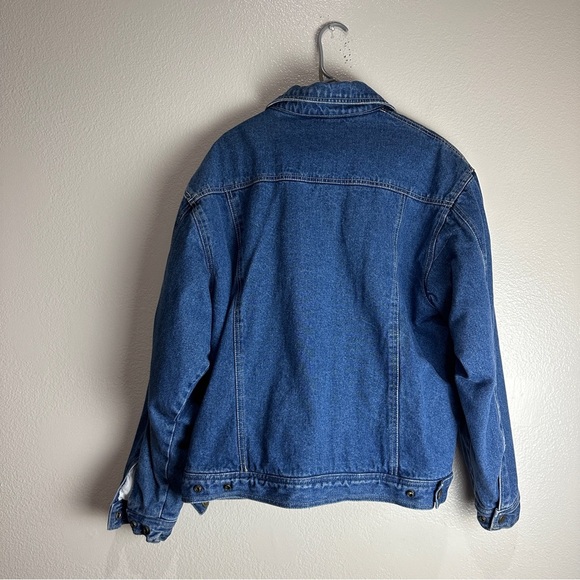 Renegade Denim Vintage Jacket Sherpa Lined Size Large - Picture 5 of 8